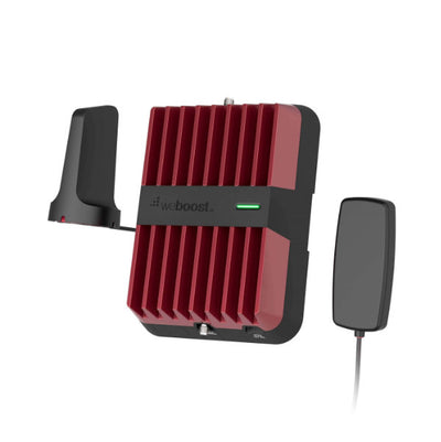 weBoost Drive Reach : 5G Cellular Phone Booster for Passenger Vehicles and Trucks, amplifier and antenna system.
